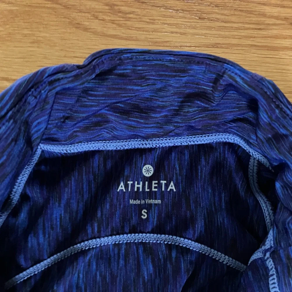 Athleta Fast Track Half Zip Pullover Blue Small - Picture 7 of 7